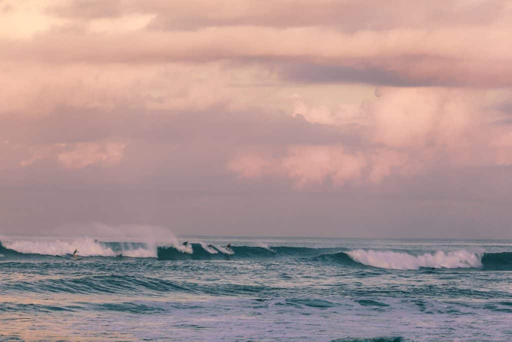 Picture of evening skies and ocean