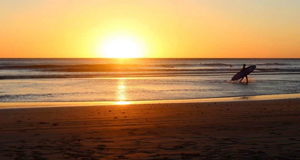 The end of the day after good waves in Nicaragua