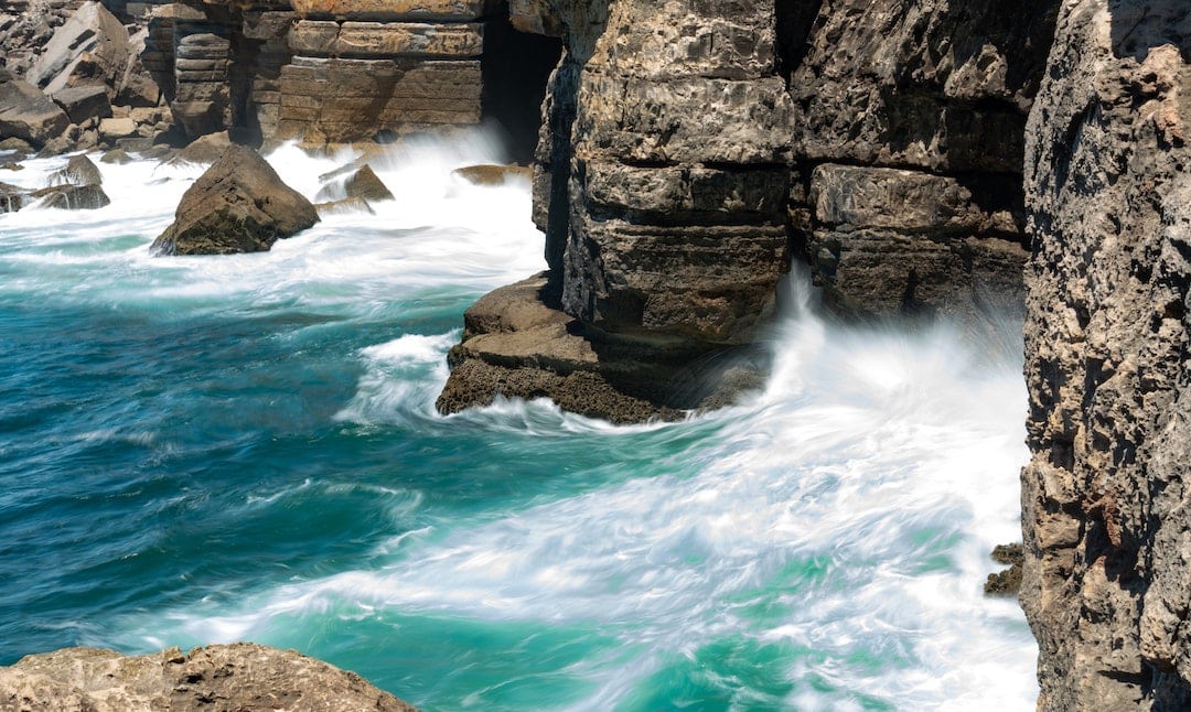 Cascais boulders on body of water