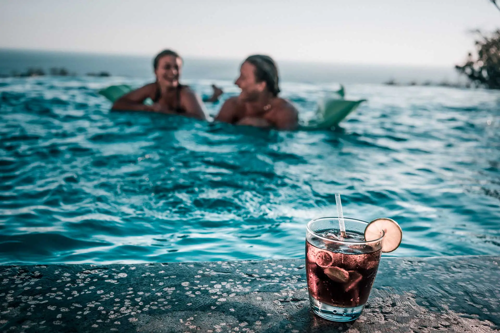 Drink waiting at the pool - Rapture Surfcamp Nicaragua