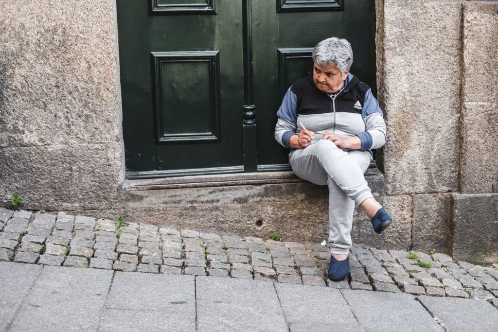 If you want to sit on a stoop all day long in Portugal, that’s totally fine