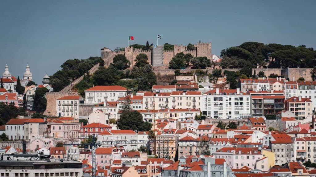 An image of buildings in Lisbon Portugal