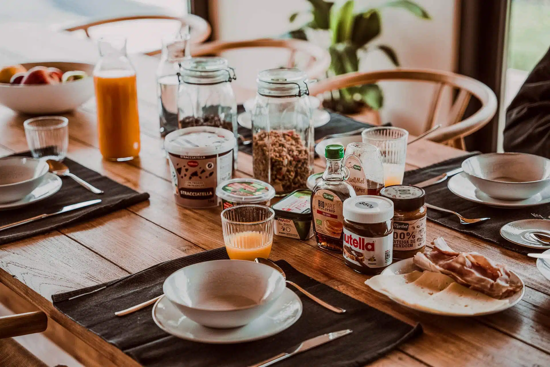 An image of breakfast at Rapture Surfcamps