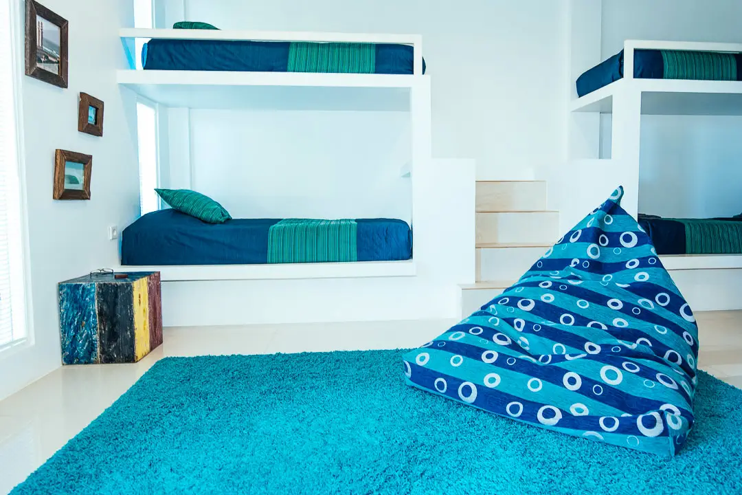 Rapturecamps Bali green Bowl dorm room 6 beds