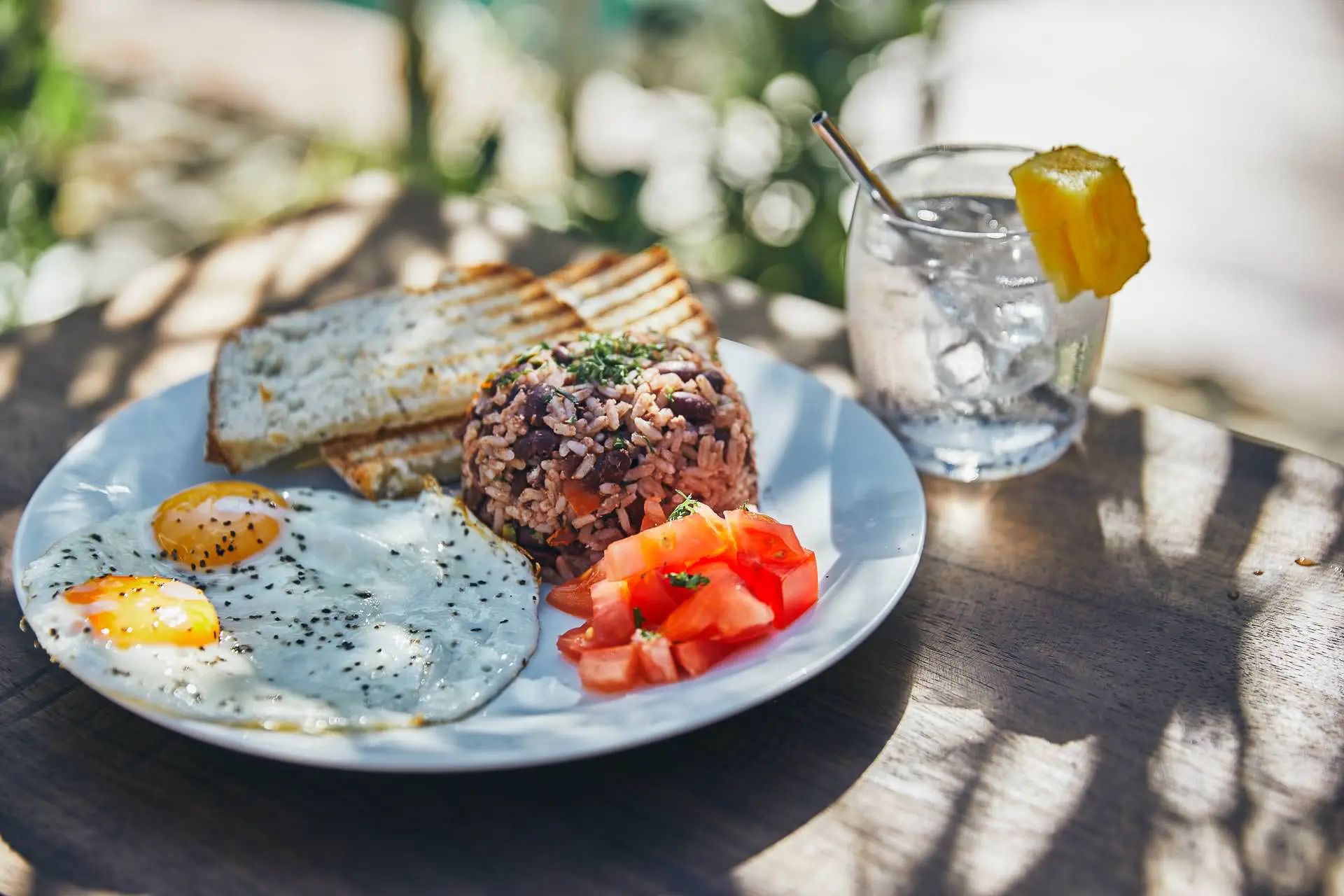 A dish of Gallo Pinto from Costa Rica