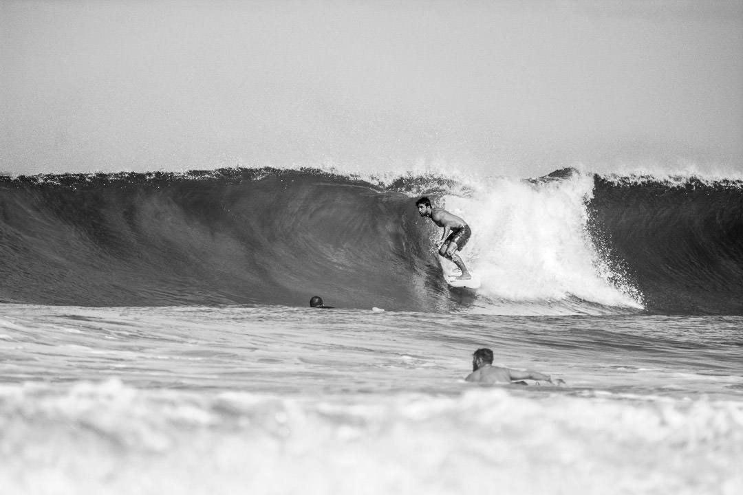 Man surfing a wave in Costa Rica