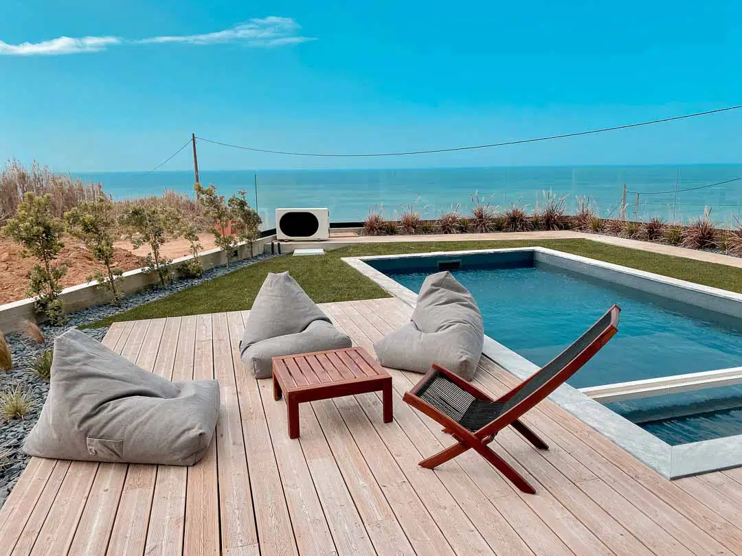 Rapture Surfcamps Ericeira Coxos salt water heated pool