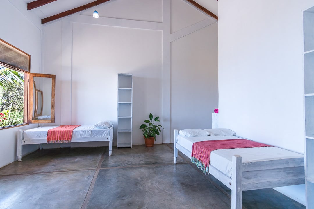 spacious dorm with rustic vibe