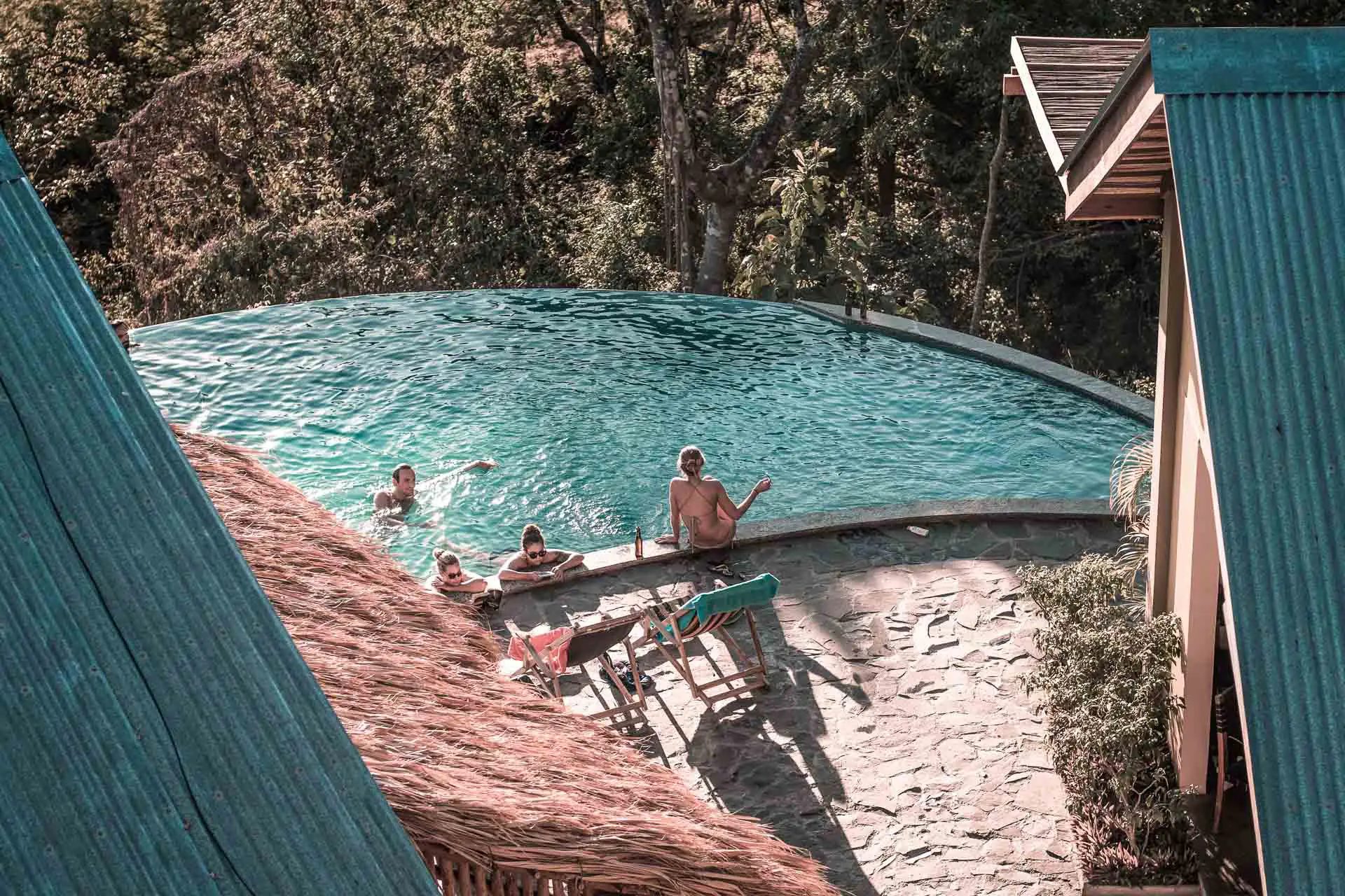 Relaxing by the pool in Nicaragua
