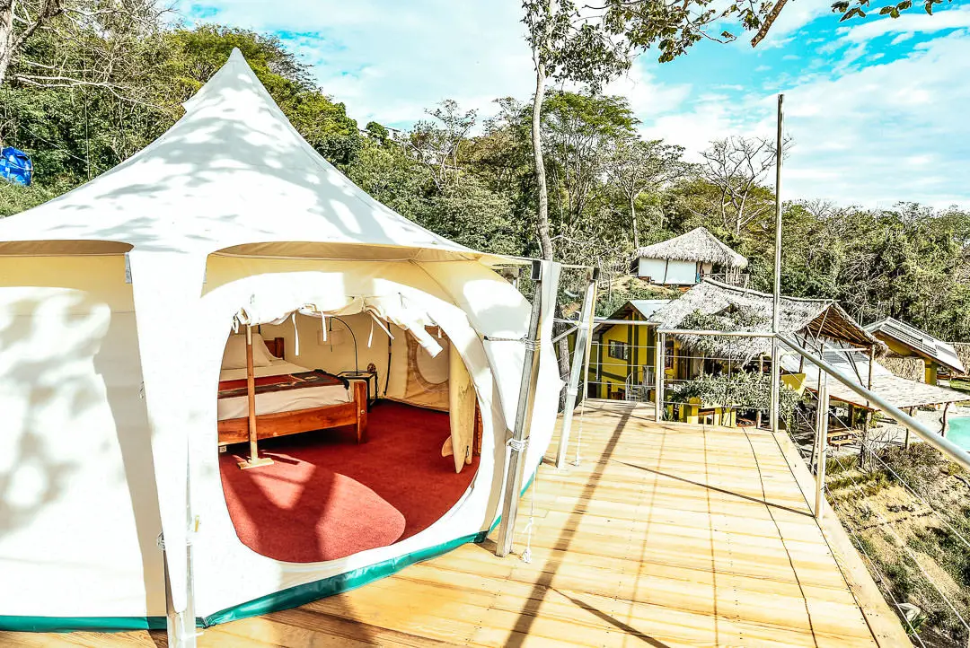 Nicaragua Private Glamping Zelt draußen
