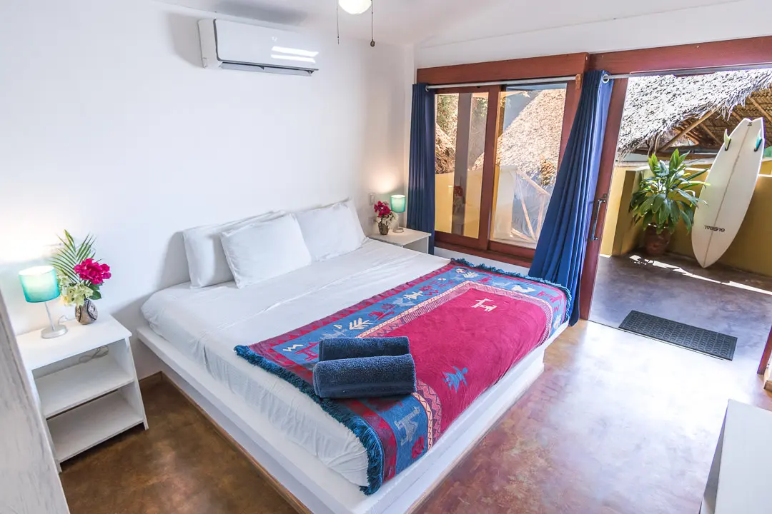 Private Superior AC Suite terrace at Rapturecamps in Nicaragua