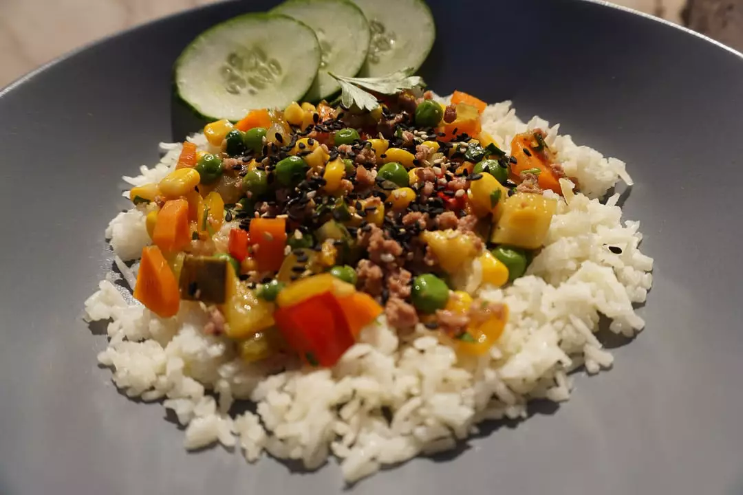 Portugal Ericeira Food Minchi and Rice