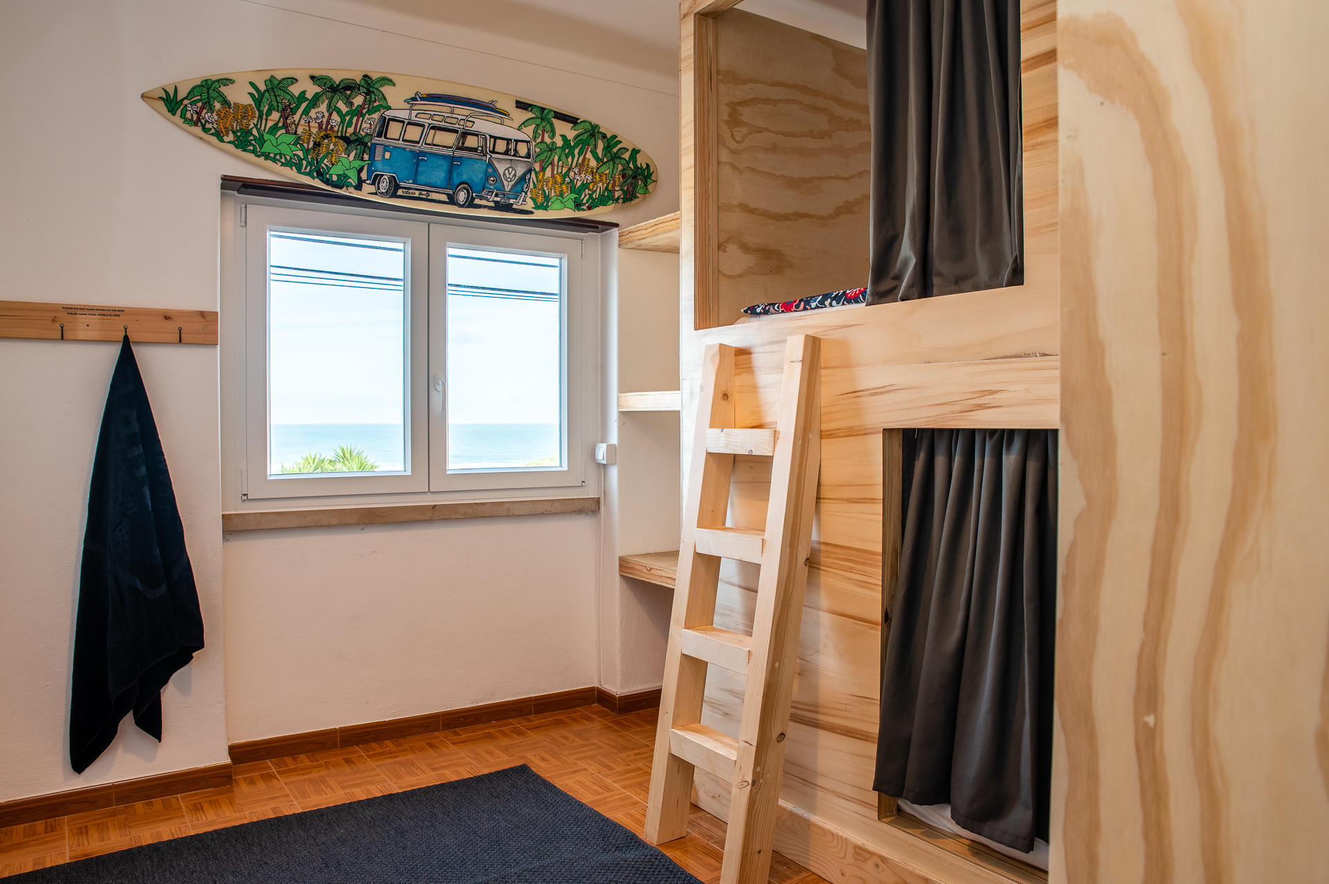 Sea view dorm at Rapturecamps Ericeira