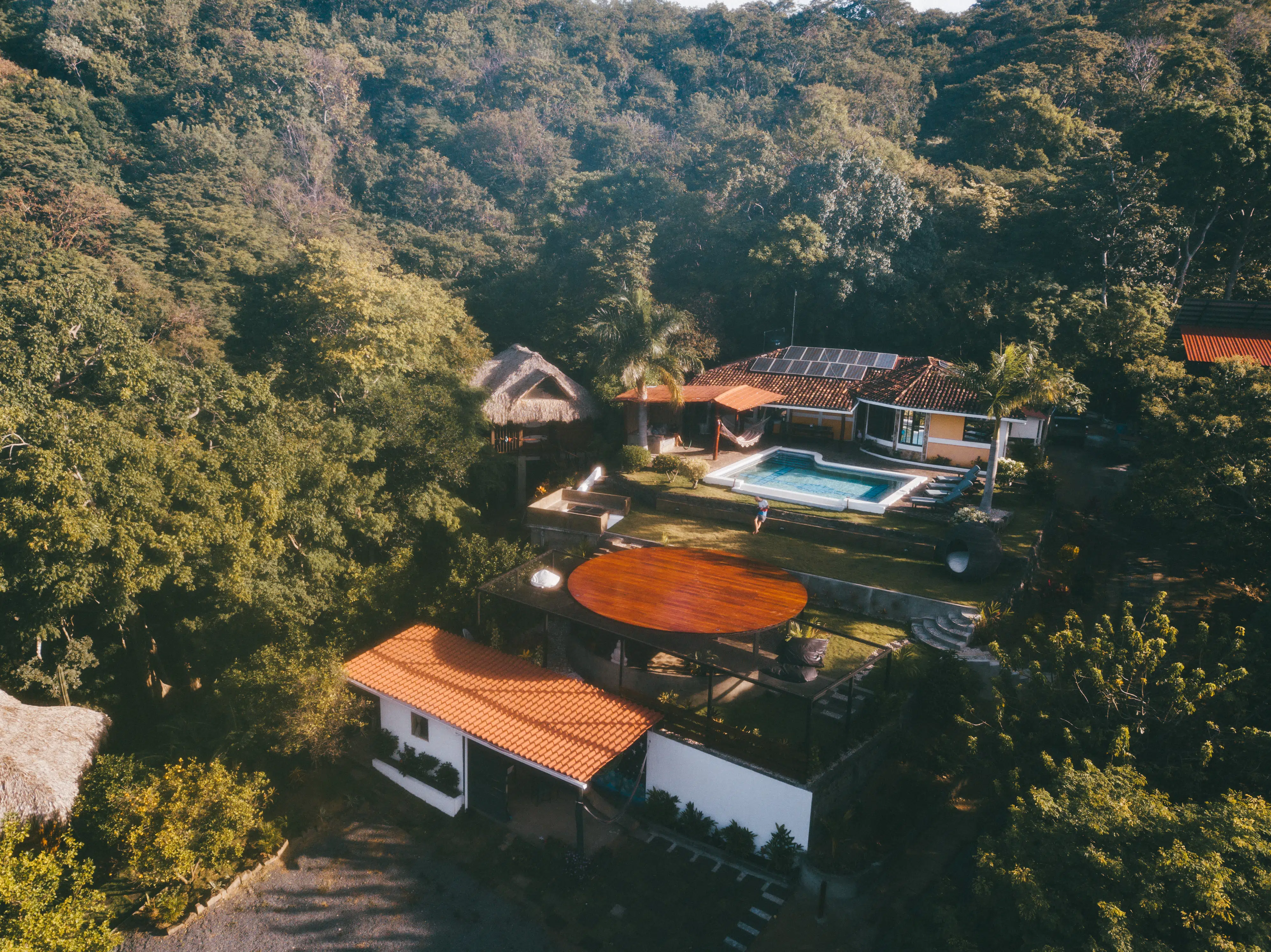 Aerial view over Maderas Valley in Nicaragua