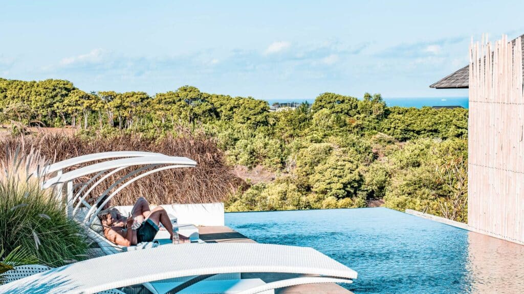 An image of guests relaxing at Rapture Surfcamps Bali