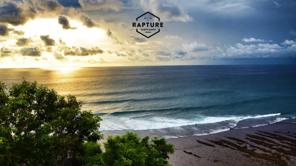 A View from a Bali's viewpoint at suset