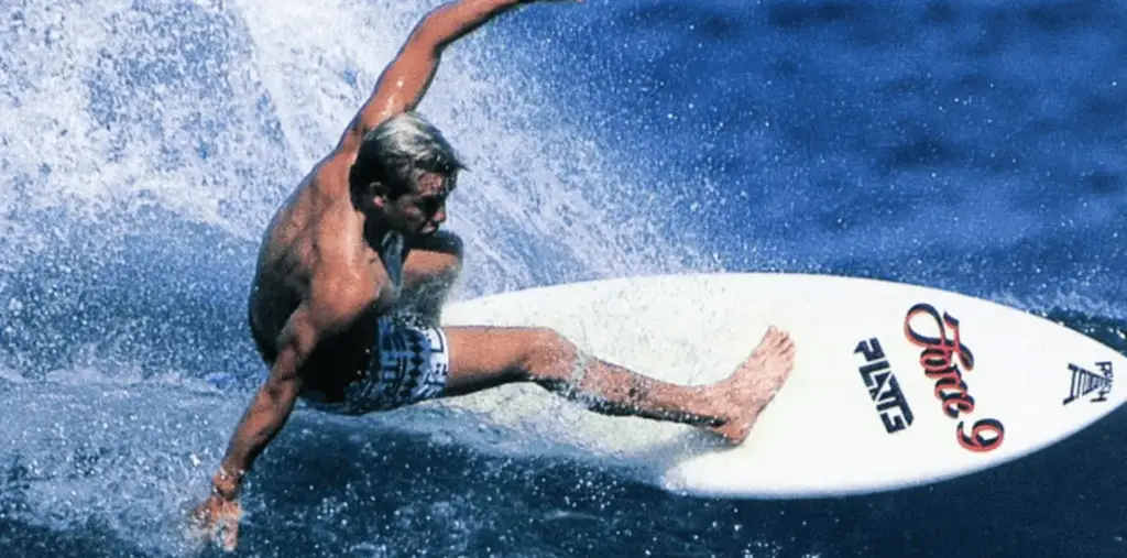 Professional surfer Rob Bain on a wave
